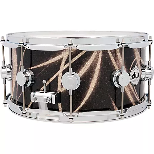 DW Collector's SSC Maple Finish Ply Snare Drum 14 x 6.5 in. White Glass Contrail Finish Ply