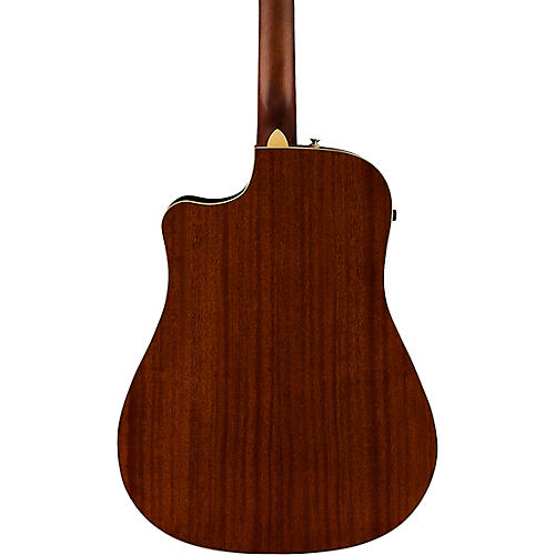 Fender California Redondo Player Acoustic-Electric Guitar Candy Apple Red