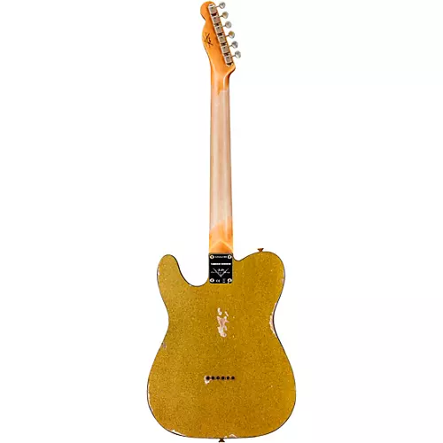 Fender Custom Shop '60s Custom Telecaster Thinline Relic Limited-Edition Electric Guitar Chartreuse Sparkle