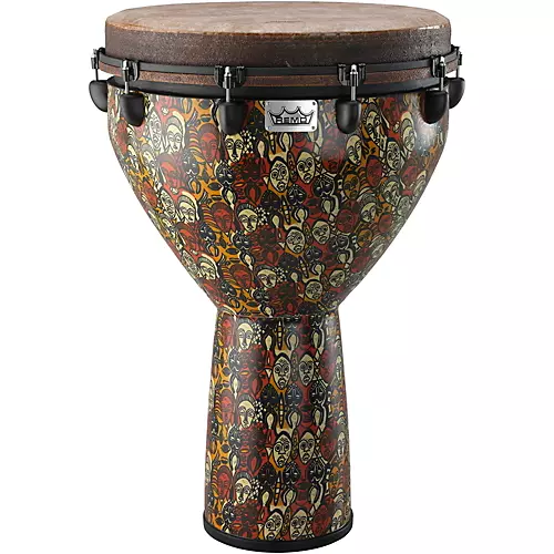 Remo Mondo Designer Series Key-Tuned Djembe Multi-Mask 28 x 18 in.