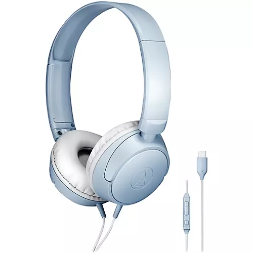 Audio-Technica ATH-S120C USB-C On-Ear Headphones Black