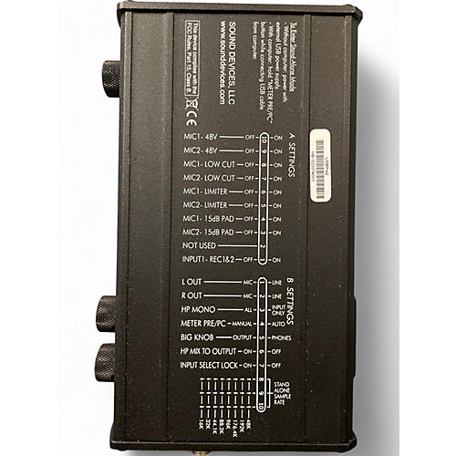 Used Sound Devices USBPre 2 Audio Interface