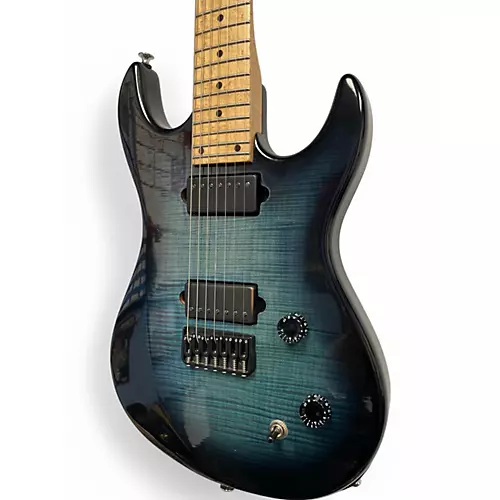 Used Corelli Kahuna 7-String Blue Sapphire Solid Body Electric Guitar Blue Sapphire