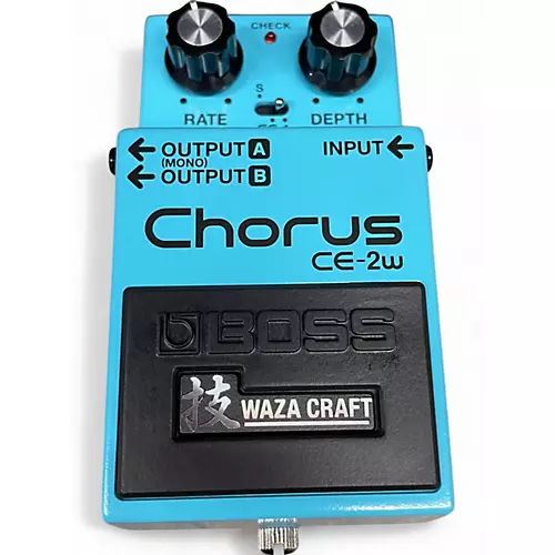 Used BOSS CE2W Waza Craft Chorus Effect Pedal