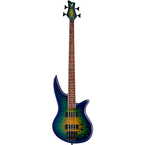 Jackson X Series Spectra Bass SBXQ IV Amber Blue Burst