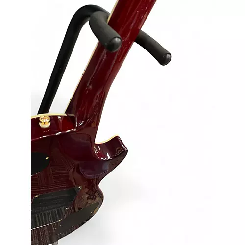 Used 2023 Epiphone Alex Lifeson Les Paul Custom Axcess Left-Handed  Ruby quilt maple veneer Electric Guitar Ruby quilt maple veneer