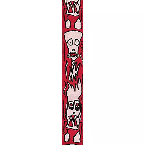 D'Addario Joe Satriani Nylon Guitar Strap Red/White Up In Flames