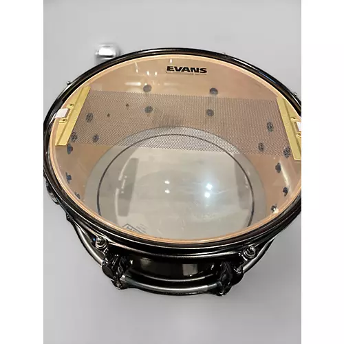 Used TAMA 13X6 Artwood Snare Black and Silver Drum Black and Silver 196