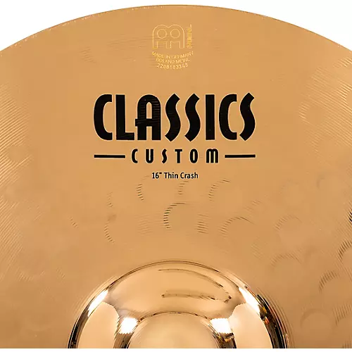 MEINL Classics Custom Thin Crash Brilliant Cymbal 18 in.