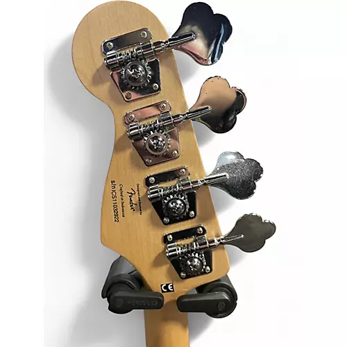 Used Squier J BASS Black and White Electric Bass Guitar Black and White