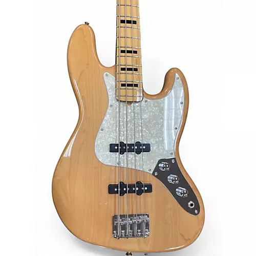 Used Squier Classic Vibe 70s Jazz Bass Natural Electric Bass Guitar Natural