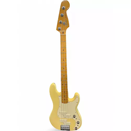 Vintage 1983 Fender Elite II Precision Bass White Electric Bass Guitar White