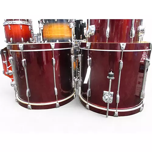 Vintage 1990s TAMA 5 Piece Rockstar RED Drum Kit RED