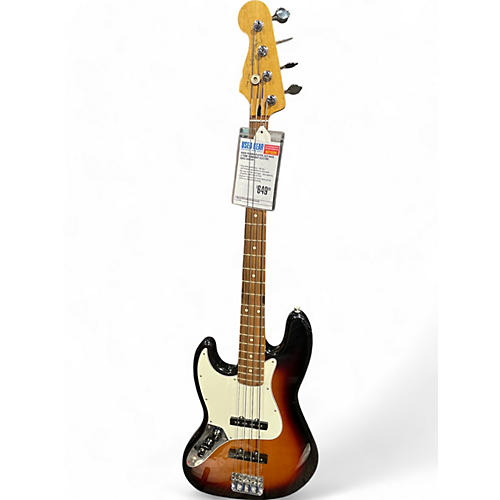 Used Fender Player Jazz Bass 3 Tone Sunburst Electric Bass Guitar 3 Tone Sunburst