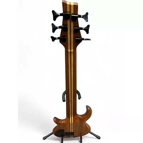 Used Carvin 6 STRING NECK THROUGH Natural Electric Bass Guitar Natural