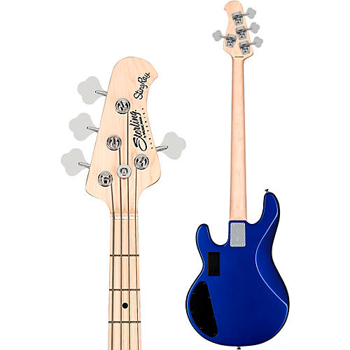 Sterling by Music Man StingRay Ray4HH Maple Fingerboard Electric Bass Cobra Blue