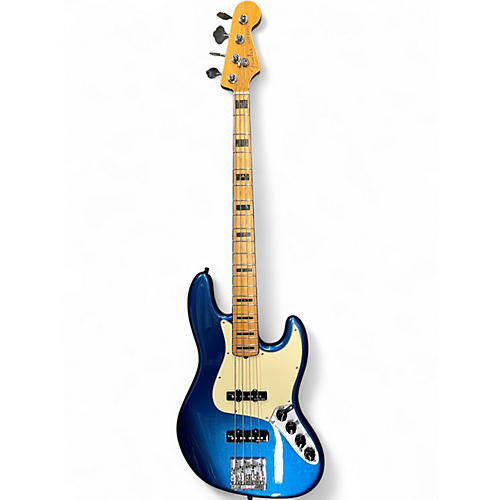 Used Fender American Ultra Jazz Bass Blue Electric Bass Guitar Blue