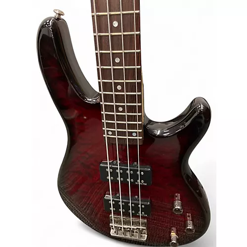 Used Schecter Guitar Research Raiden Special 4 String Black Cherry Burst Electric Bass Guitar Black Cherry Burst