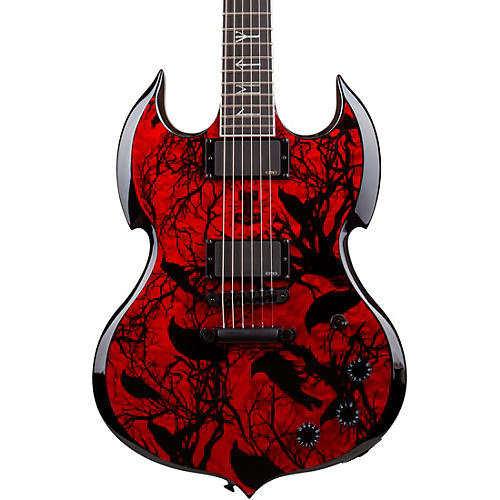 Wylde Audio Barbarian Electric Guitar Blood Raven