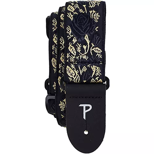 Perri's Premium Jacquard Guitar Strap Teal Suns 2 in.