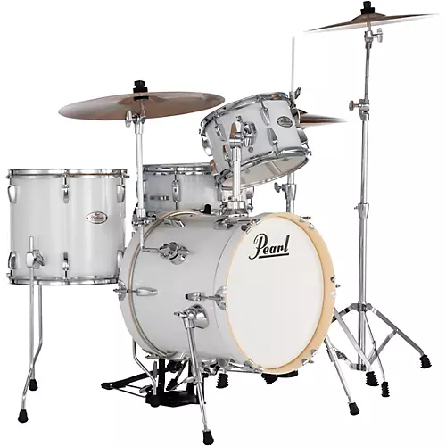 Pearl Midtown 4-Piece Complete Drum Set Pure White