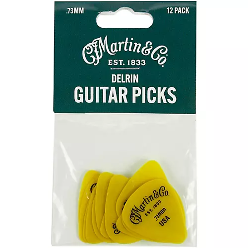 Martin Delrin Guitar Picks .50 mm 12 Pack