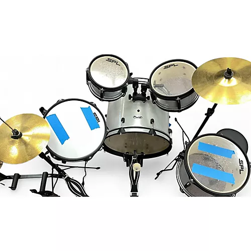 Used Sound Percussion Labs 5 piece MISCELLANEOUS Silver Sparkle Drum Kit Silver Sparkle
