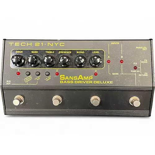 Used Tech 21 sans amp bass driver deluxe Bass Effect Pedal