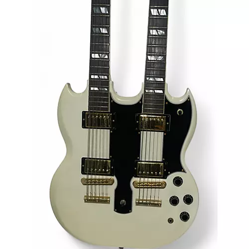 Used Gibson EDS1275 SG Double Neck Alpine White Solid Body Electric Guitar Alpine White