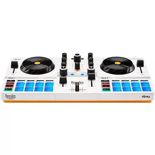 Hercules DJ DJControl Mix Ultra Portable DJ Controller for djay White
