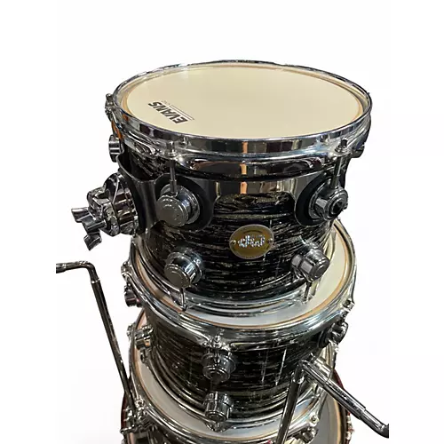Used DW 4 Piece Collector's Series Black Oyster Drum Kit Black Oyster