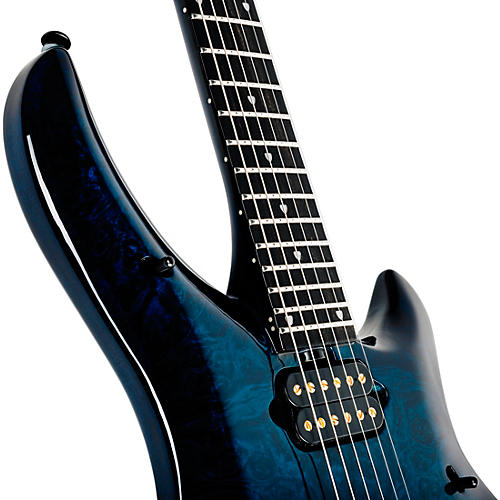 Ernie Ball Music Man John Petrucci BFR Majesty 6 Quilt Top Electric Guitar Red Nebula