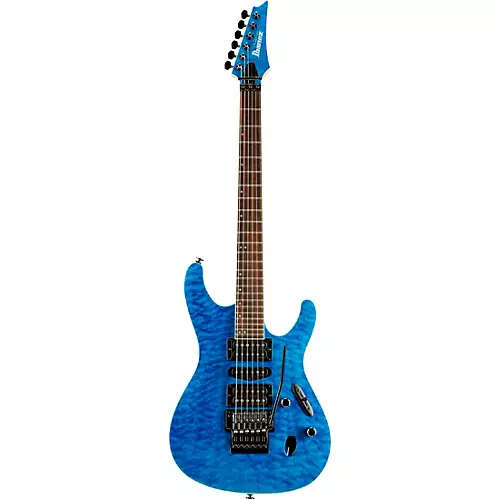 Ibanez Prestige S6570Q 6-String Electric Guitar Natural Blue