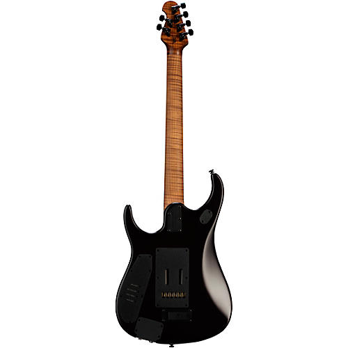 Ernie Ball Music Man JP15 Flamed Maple Top Electric Guitar Transparent Black