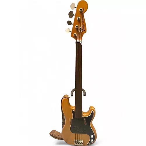 Vintage 1970s Fender Fretless P Bass Natural Electric Bass Guitar Natural