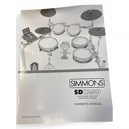 Used Simmons sd1250 Electric Drum Set
