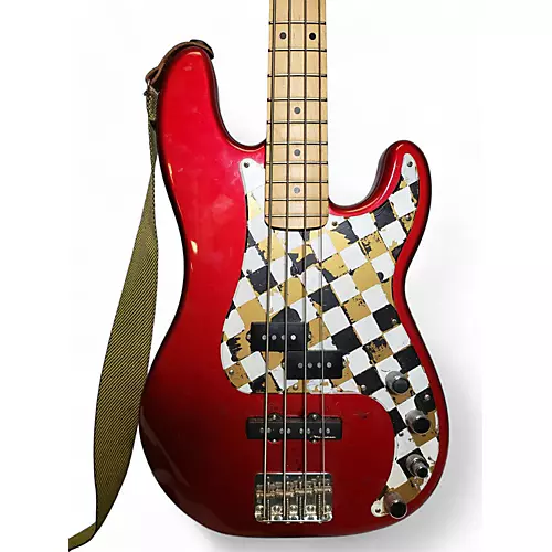 Used Fender Precision Bass Special Active Candy Apple Red Electric Bass Guitar Candy Apple Red