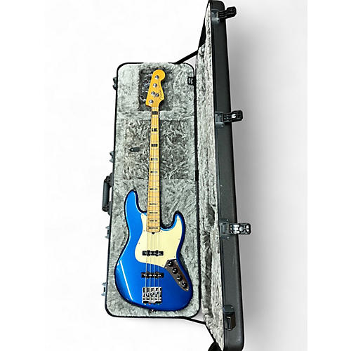 Used 2019 Fender American Ultra Jazz Bass Cobra Blue Electric Bass Guitar Cobra Blue