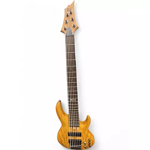 Used ESP LTD B206SM 6 String Natural Electric Bass Guitar Natural