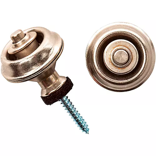 Dunlop Dual-Design Straplok System Black Chrome