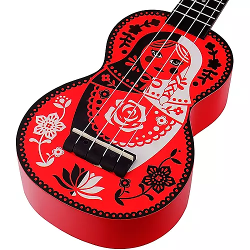 Mahalo Art Series Soprano Ukulele With Bag Tiki Motif