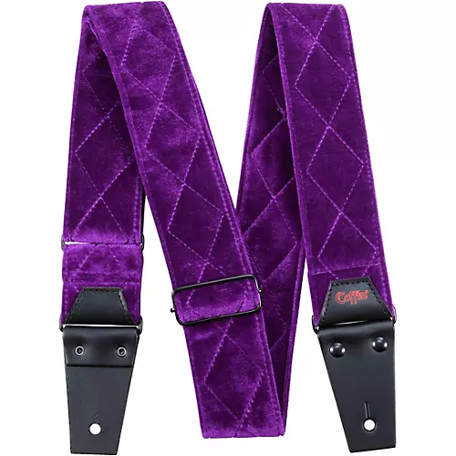 Coffin Case The Count Velvet Guitar Strap Red Velvet