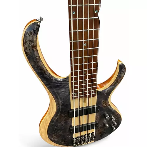 Used Ibanez BTB846 Spalted Purple Burl Electric Bass Guitar Spalted Purple Burl