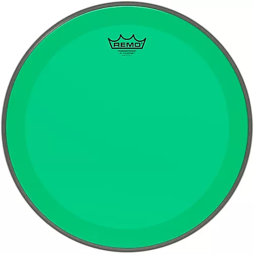 Remo Powerstroke P3 Colortone Green Bass Drum Head 16 in.