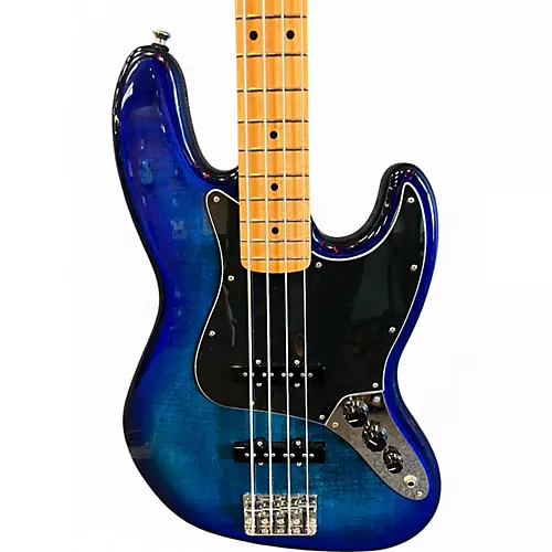 Used Fender player ii Jazz Bass plus top denim blue burst Electric Bass Guitar denim blue burst