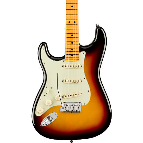 Fender American Ultra Stratocaster Maple Fingerboard Left-Handed Electric Guitar Texas Tea