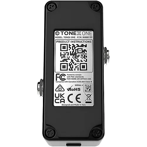 IK Multimedia TONEX One Modeling Amp & Distortion Effects Pedal Black