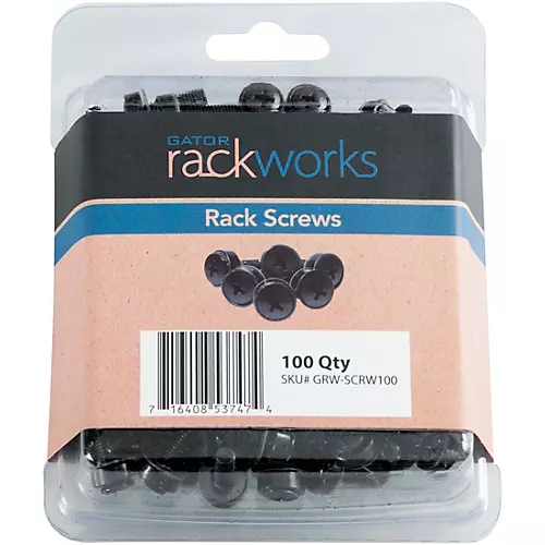 Gator Gator GRW-SCRW100 Rack Screws - 100 Pack