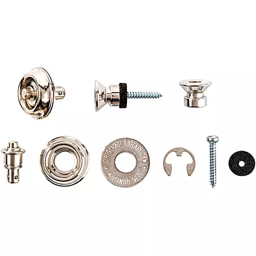 Dunlop Straplok Traditional Strap Retainer System Nickel