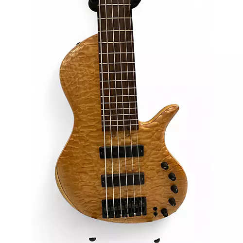 Used 2006 Elrick Platinum Hybrid Evolution Natural Quilted Maple Electric Bass Guitar Natural Quilted Maple